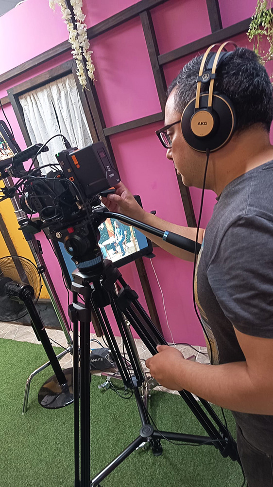 Behind the scenes