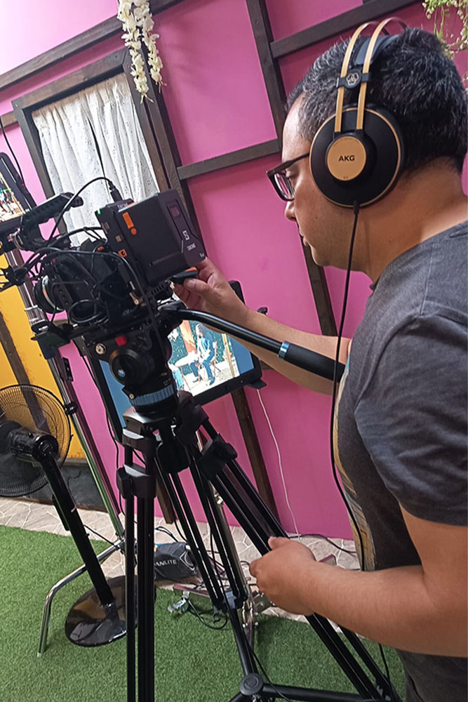 Behind the scenes